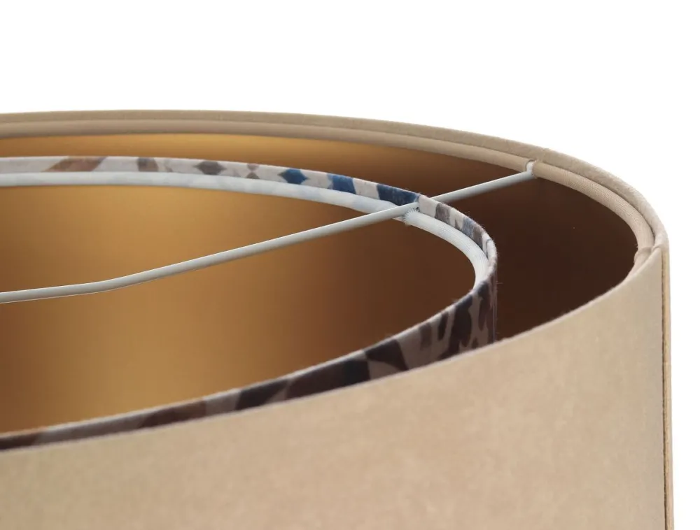 BPS Koncept Hängeleuchte Stoffschirm Velours Optik Ø 50 cn wohnlich E27* Bürolampen|Schlafzimmer Lampen