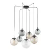 Discount TK Lighting Hängeleuchte verstellbar B: max. 4 m Rauchglas 7x E27