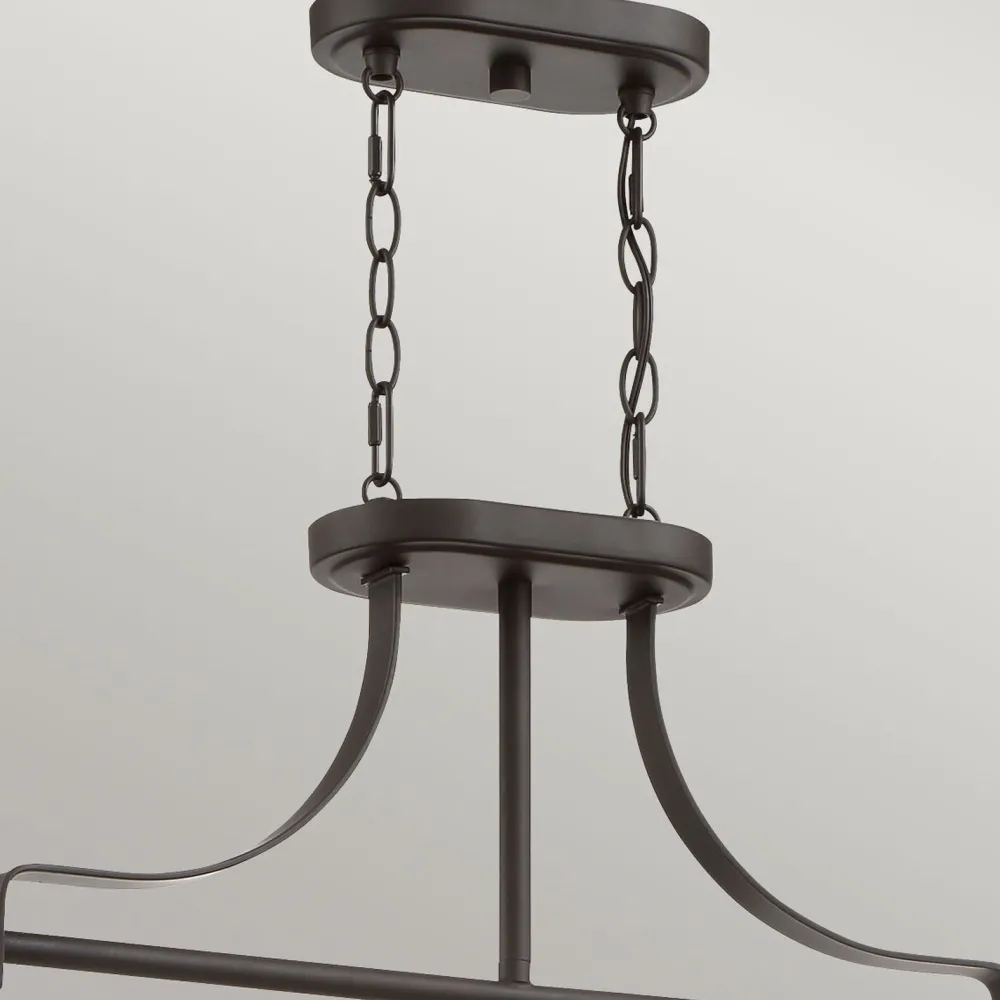 Elstead Hängeleuchte Vintage B: 96,5 cm höhenverstellbar in Bronze* Hängelampen|Bürolampen