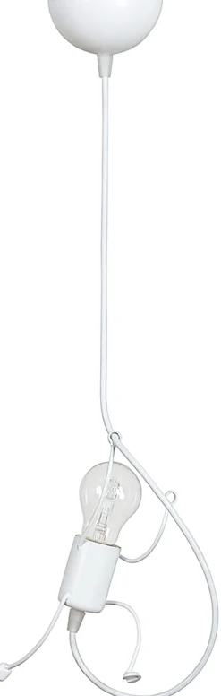 Emibig Hängeleuchte Weiß Für Kinder verspielt E27 Bobby*Kinder Kinderzimmerlampen|Kinderlampen