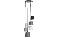 Invicta Interior Hängeleuchte Wohnzimmer Weiß Grau Beige Modern Design* Hängelampen|Esszimmer Lampen