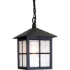 Best Elstead Hängende Außenleuchte Laterne HAROLD IP43 Schwarz