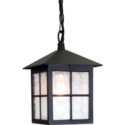 Best Elstead Hängende Außenleuchte Laterne HAROLD IP43 Schwarz