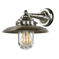 Outlet Lido Hoflampe KAVALA Messing Glas IP64 rostfrei Außen