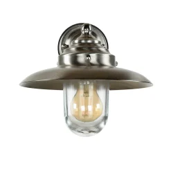 Outlet Lido Hoflampe KAVALA Messing Glas IP64 rostfrei Außen