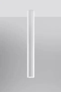 Sollux Hohe Deckenlampe Weiß 60 cm Ø 6 cm schmal GU10* Küchenlampen|Moderne Lampen