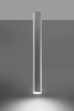 Sollux Hohe Deckenlampe Weiß 60 cm Ø 6 cm schmal GU10* Küchenlampen|Moderne Lampen