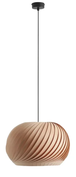 Clearance ALDEX Holz Pendelleuchte in Natur wohnlich E27 rund Ø40 cm