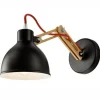 Best Lamkur Holz Schwarz Spot Modern vielseitig TIASIA Lampe