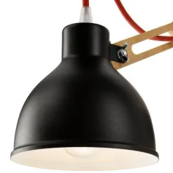 Best Lamkur Holz Schwarz Spot Modern vielseitig TIASIA Lampe