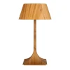 New Elstead Holz Tischlampe Modern Holz 53 cm Teak Furnier E27