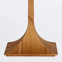 New Elstead Holz Tischlampe Modern Holz 53 cm Teak Furnier E27