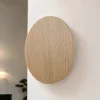 Hot TK Lighting Holz Wandlampe rund Ø 30 cm flach indirektes Licht