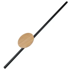 Sale TK Lighting Indirekte Wandlampe LED Schwarz Natur Metall Holz 3000 K