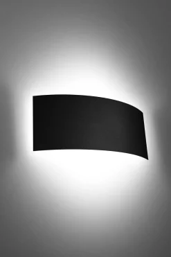 Sale Sollux indirekte Wandlampe Metall 34 cm Schwarz Up Down
