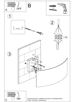Sale Sollux indirekte Wandlampe Metall 34 cm Schwarz Up Down