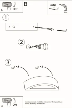 Sollux indirekte Wandlampe Schwarz Up Down 40 cm breit E27* Wandleuchten|Flurlampen