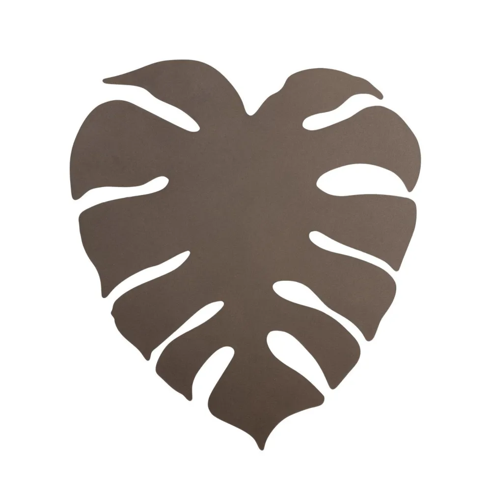 TK Lighting Indirekte Wandleuchte Metall Braun H: 54 cm 3x G9 Blatt* Wandleuchten|Flurlampen