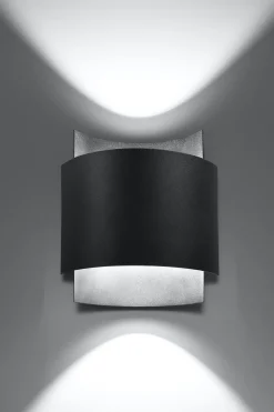 Sollux indirekte Wandleuchte Schwarz Up Down Metall Treppe Flur* Wandleuchten|Flurlampen