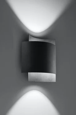 Sollux indirekte Wandleuchte Schwarz Up Down Metall Treppe Flur* Wandleuchten|Flurlampen