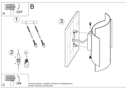 Sollux indirekte Wandleuchte Schwarz Up Down Metall Treppe Flur* Wandleuchten|Flurlampen