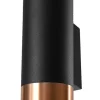 Sollux indirekte Wandleuchte Up Down Metall Schwarz Kupfer