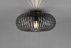 Sale Trio Reality Industrial Deckenlampe Metall Schwarz E27 Ø40 cm rund