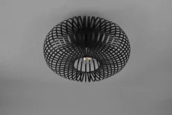 Sale Trio Reality Industrial Deckenlampe Metall Schwarz E27 Ø40 cm rund