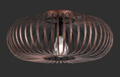 Online Trio Reality Industrial Deckenleuchte Metall Kupfer Antik E27 Ø40 cm