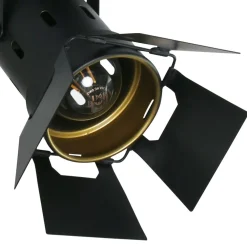 Best Steinhauer Industrial Deckenspot flexibel L:58 cm in Schwarz Gold