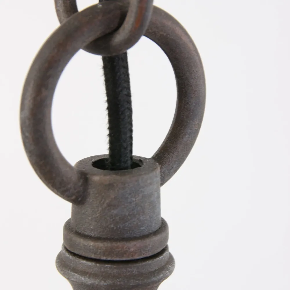 Steinhauer Industrial Pendelleuchte Metall Glas Braun Ø40 cm E27* Hängelampen|Bürolampen