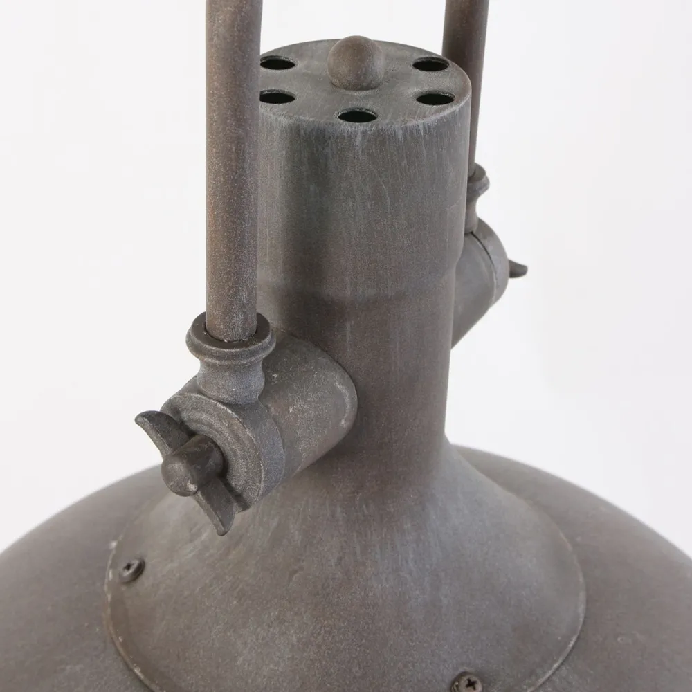 Steinhauer Industrial Pendelleuchte Metall Glas Braun Ø40 cm E27* Hängelampen|Bürolampen