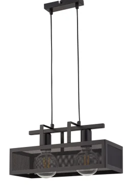 Sigma Industrial Pendelleuchte Schwarz Metall E27 bis 0,8 m* Industrie Lampen|Wohnzimmerlampen