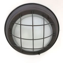 Steinhauer Industrie Deckenlampe Metall Glas Braun Weiß Ø29 cm E27* Deckenleuchten|Badezimmer Lampe