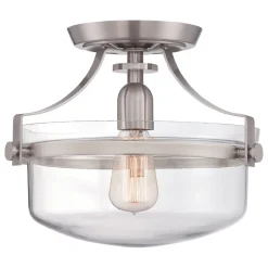 Sale Elstead Industrie Deckenleuchte ALONSO Nickel Ø33cm Lampe