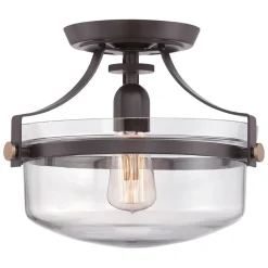 Elstead Industrie Deckenleuchte ALONSO Bronze Ø33cm Lampe