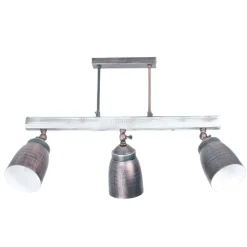 Luminex Industrie Deckenleuchte Holz Metall schwenkbar ALEJO* Wohnzimmerlampen|Holzlampen