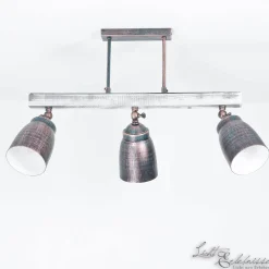 Luminex Industrie Deckenleuchte Holz Metall schwenkbar ALEJO* Wohnzimmerlampen|Holzlampen