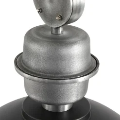 Steinhauer Industrie Hängelampe Metall Acryl Schwarz Ø47 cm E27* Hängelampen|Bürolampen