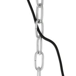 Steinhauer Industrie Hängelampe Metall Acryl Schwarz Ø47 cm E27* Hängelampen|Bürolampen