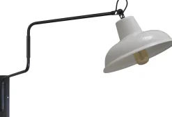 Masterlight Industrie Hotelleuchte in Schwarz Roter Metall Optik* Wandleuchten|Küchenlampen