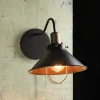Nowodvorski Industrie Wandlampe Schwarz Kupfer E27 T:40cm LOFT