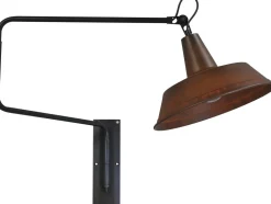 Masterlight Industrie Wandleuchte Braun Antik Ø35cm PRATO* Wandleuchten|Küchenlampen