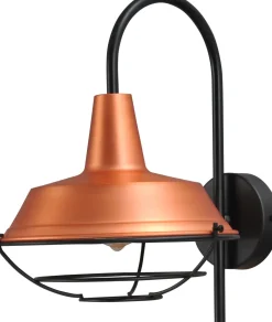New Masterlight Industrie Wandleuchte Kupfer Schirm Ø25cm PRATO
