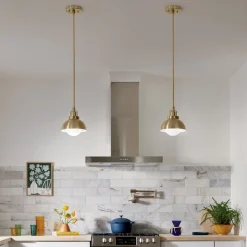 Clearance Elstead Innenleuchte 3-in-1 Wand Decke Hänge Metall Glas in Bronze