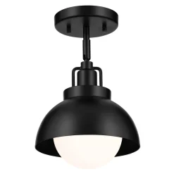 Elstead Innenleuchte 3-in-1 Wand Decke Hänge Schwarz Metall Glas* Metall Lampen|Lampenschirme