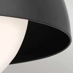 Elstead Innenleuchte 3-in-1 Wand Decke Hänge Schwarz Metall Glas* Metall Lampen|Lampenschirme