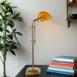 Berliner Messingleuchten Jugendstil Bankerleuchte Bankerlampe* Schreibtischlampen|Metall Lampen