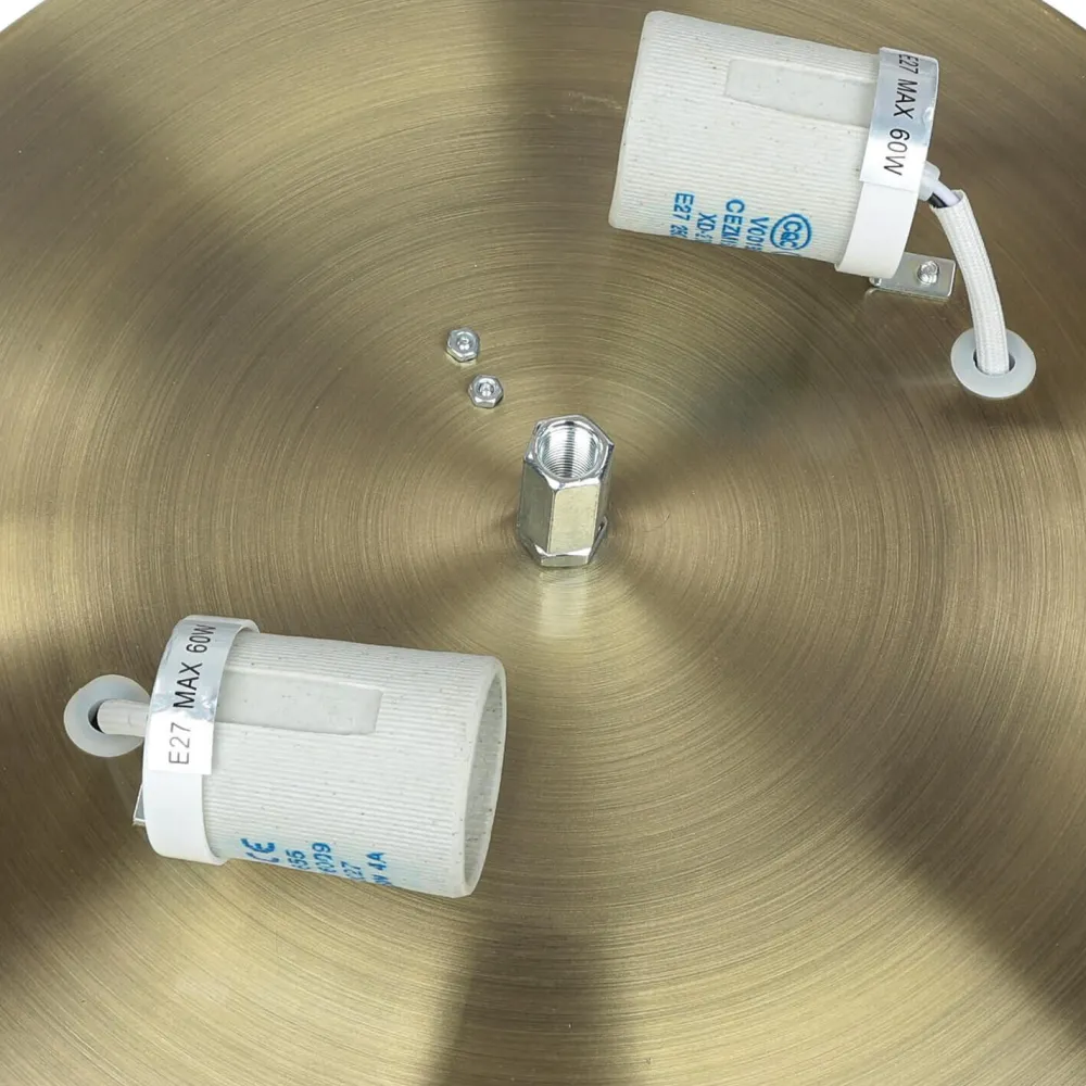 Easylight Jugendstil Deckenlampe Glas 2xE27 Ø31cm ORCHIDEA* Deckenleuchten|Flurlampen