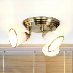 Easylight Jugendstil Deckenlampe 3xE14 Ø40cm drehbar GRANDO* Glaslampen|Jugendstil Lampen